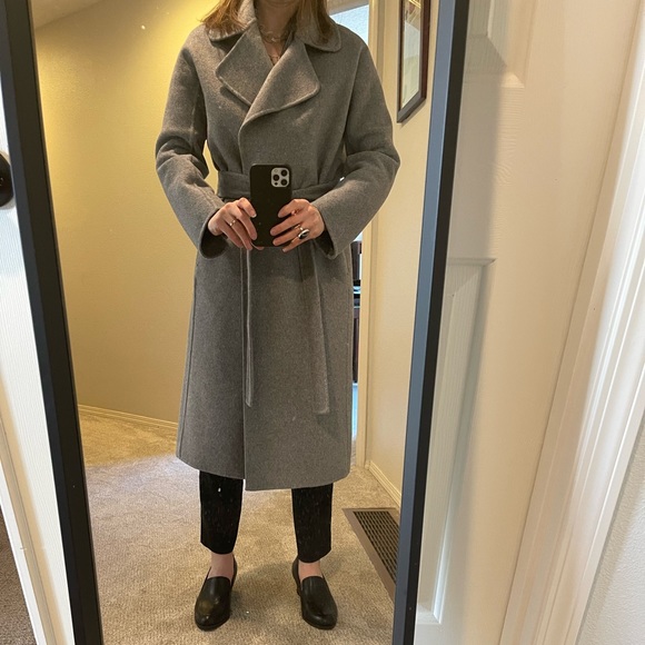 The Reset "R-Label" Double Faced Tie Coat in Grey - XS - Picture 3 of 13